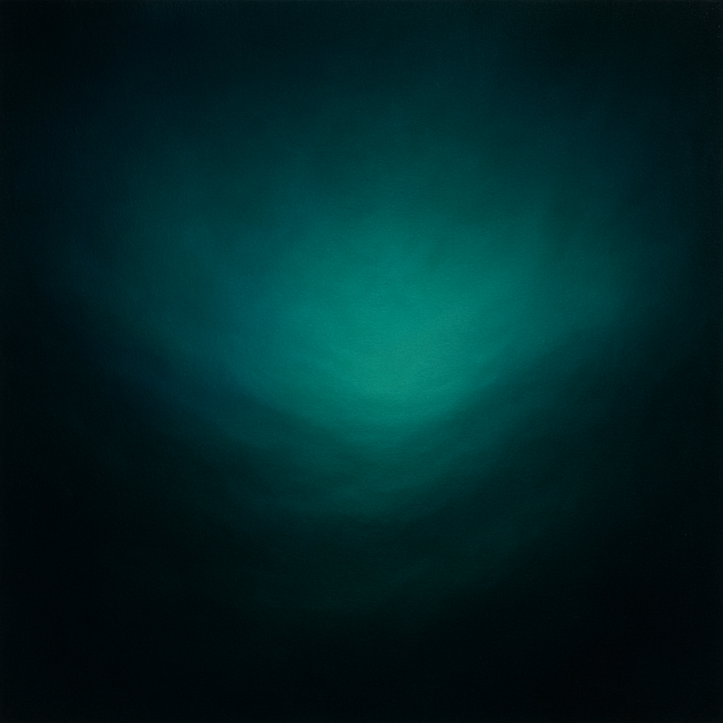 Midnight Teal & Deep Malachite Gradient Oil Painting - View 1