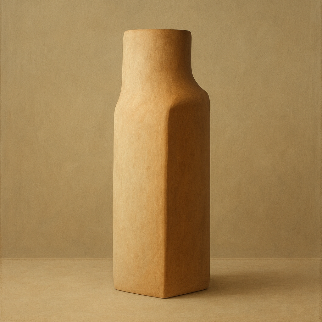 Sculpted Clay Monolith No. 7 - Modern Fine Art Oil Painting - View 1
