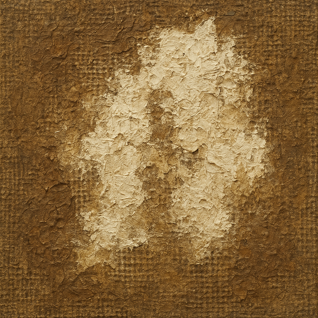 Aged Linen & Burlap Weave Earthy Oil Painting - 100% Hand-Painted Master Oil Painting
