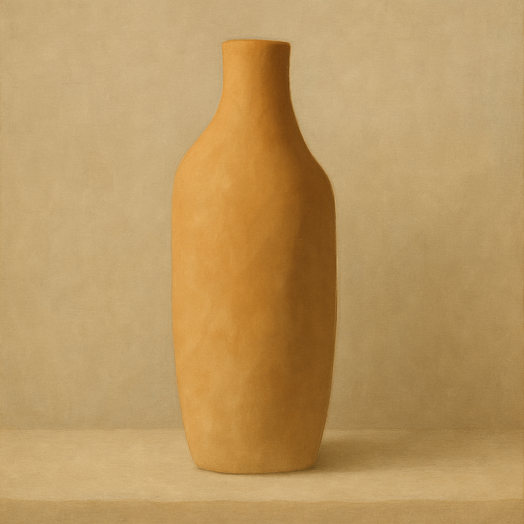Sculpted Clay Monolith No. 7 - Modern Fine Art Oil Painting - View 1
