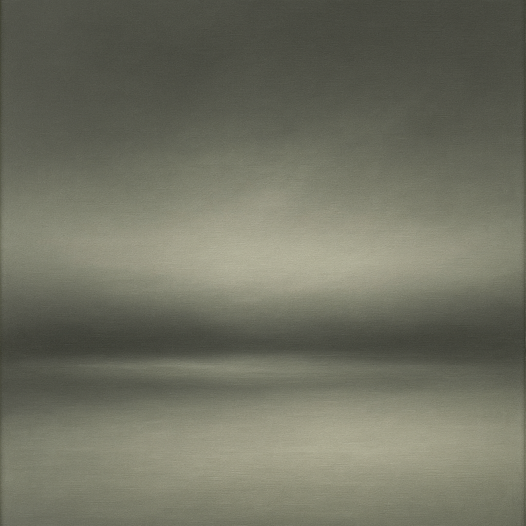Monochrome Charcoal Drift & Soft Sfumato Horizon No. 22 Oil Painting 100% Hand Painted Oil on Belgian Linen Canvas, Original Fine Art Wall Decor