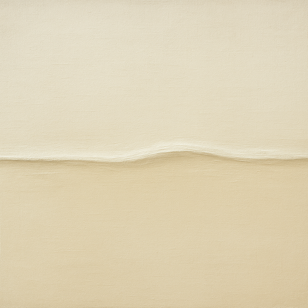 Minimalist White Horizon Band No. 7 - Modern Fine Art Oil Painting - View 1