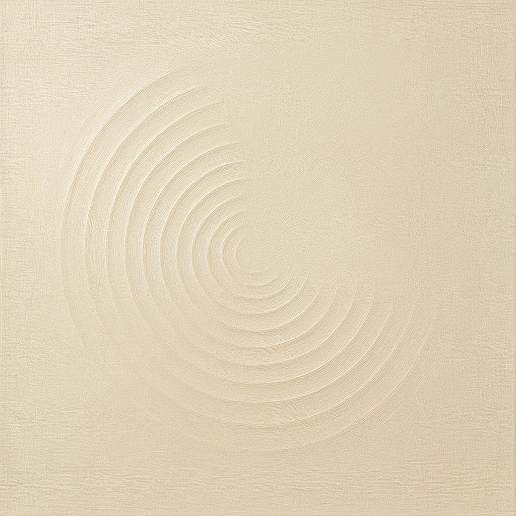 Radial Sunburst Plaster Ridge No. 5 - Modern Fine Art Oil Painting - View 1