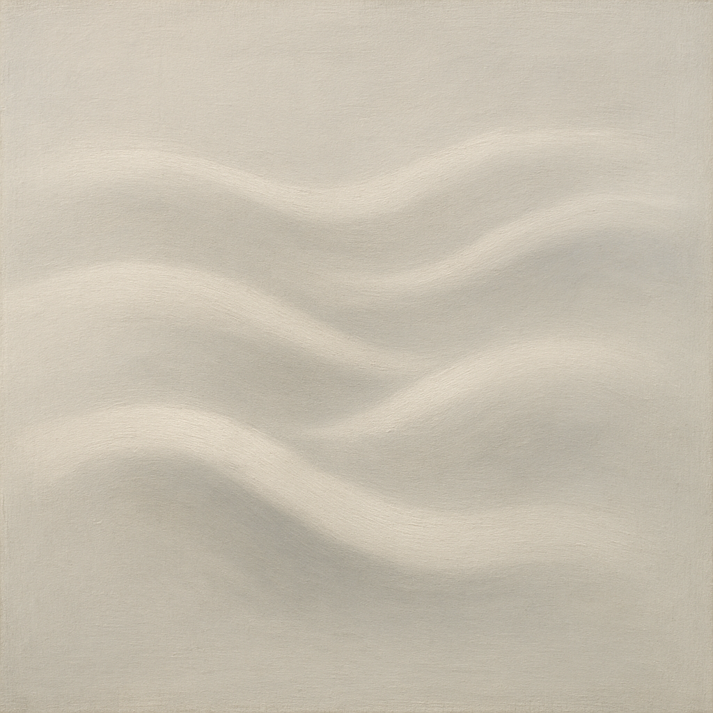 Monochrome Wave Relief No. 2 - Modern Fine Art Oil Painting - View 1