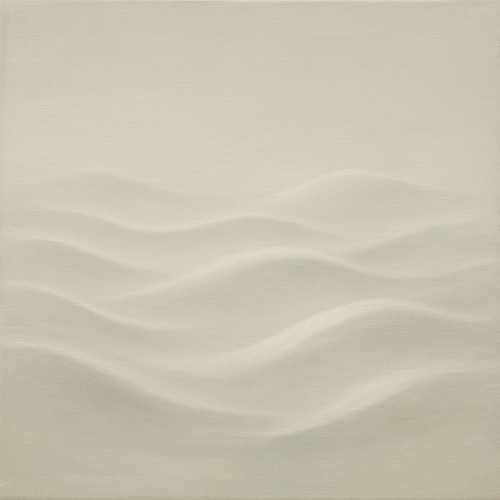 Monochrome Wave Relief No. 2 - Modern Fine Art Oil Painting - View 1