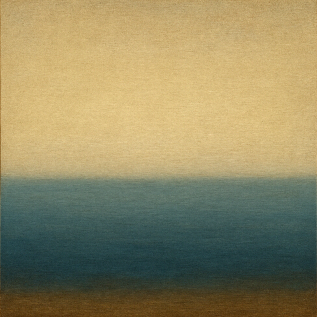 Ethereal Coastal Sea Mist No. 1 - Modern Fine Art Oil Painting - View 1