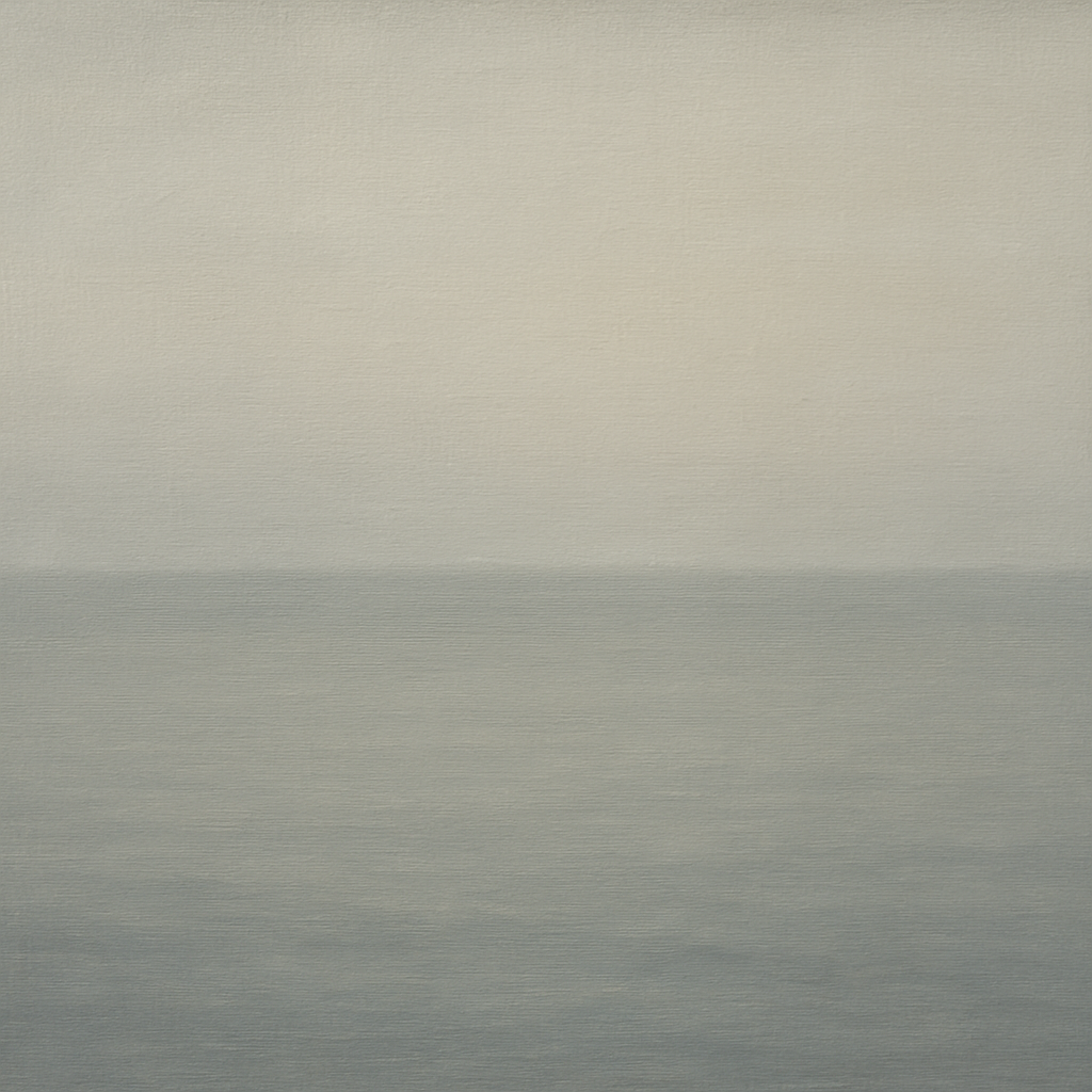 Ethereal Coastal Sea Mist No. 1 - Modern Fine Art Oil Painting - View 1