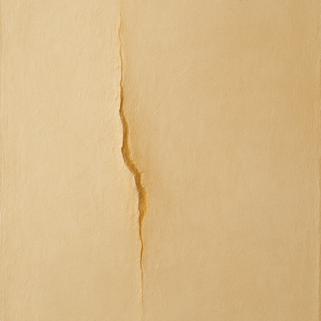 Tactile Stucco & Ochre Rift No. 9 - Modern Fine Art Oil Painting - View 1