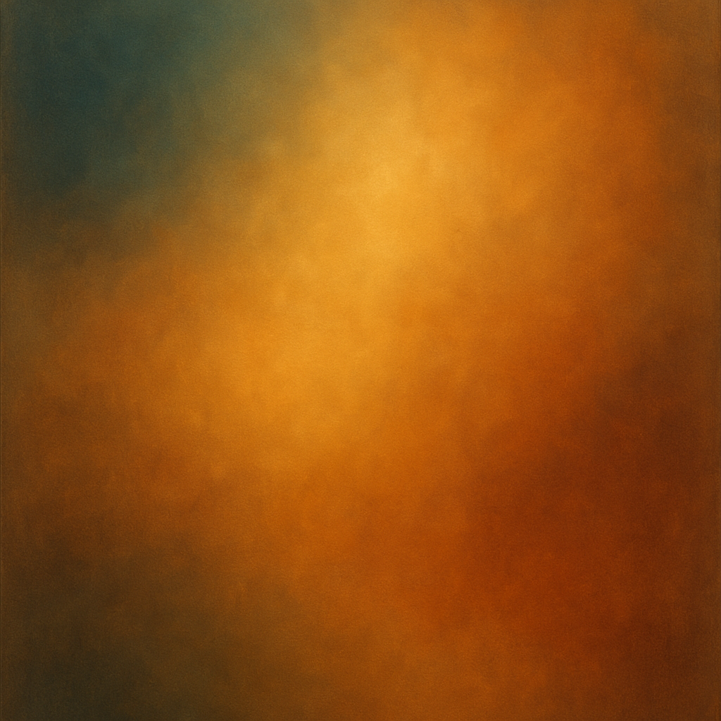 Deep Topaz & Spiced Terracotta Glow No. 8 Oil Painting 100% Hand Painted Oil on Belgian Linen Canvas, Original Fine Art Wall Decor