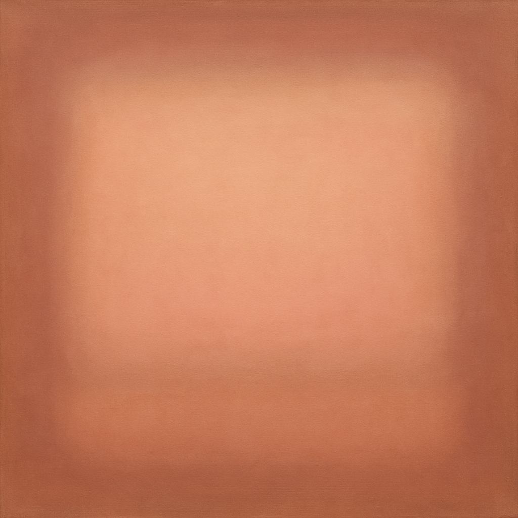 Blush Rose & Dusky Terracotta Ambient Glow No. 30 Oil Painting - View 1