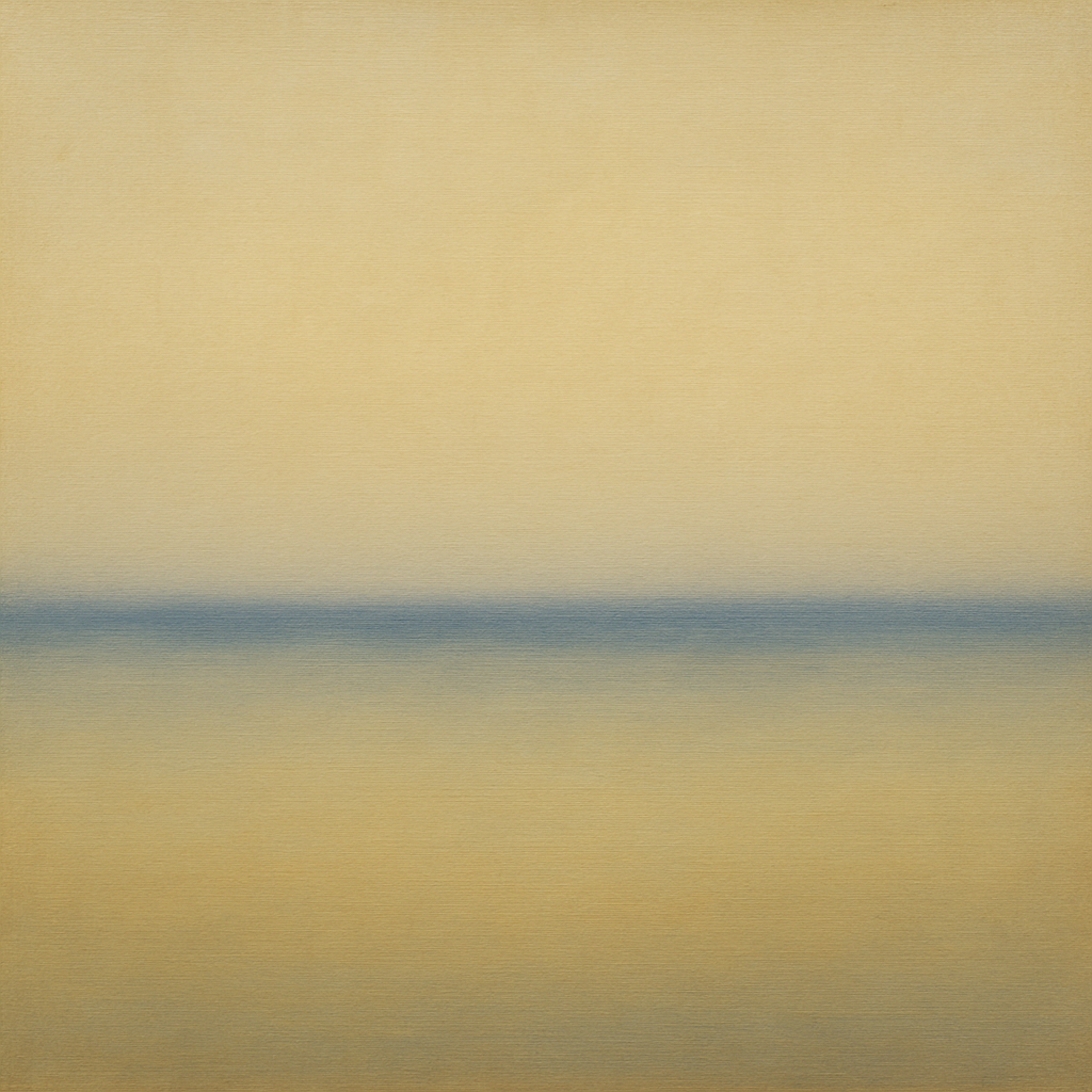 Ethereal Coastal Sea Mist No. 1 - Modern Fine Art Oil Painting - View 1