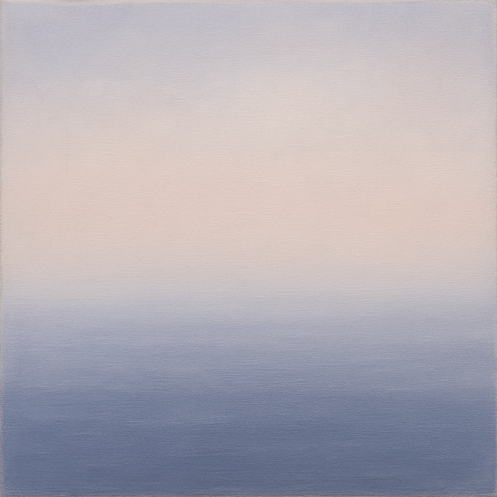 Ethereal Coastal Sea Mist No. 1 - Modern Fine Art Oil Painting - View 1