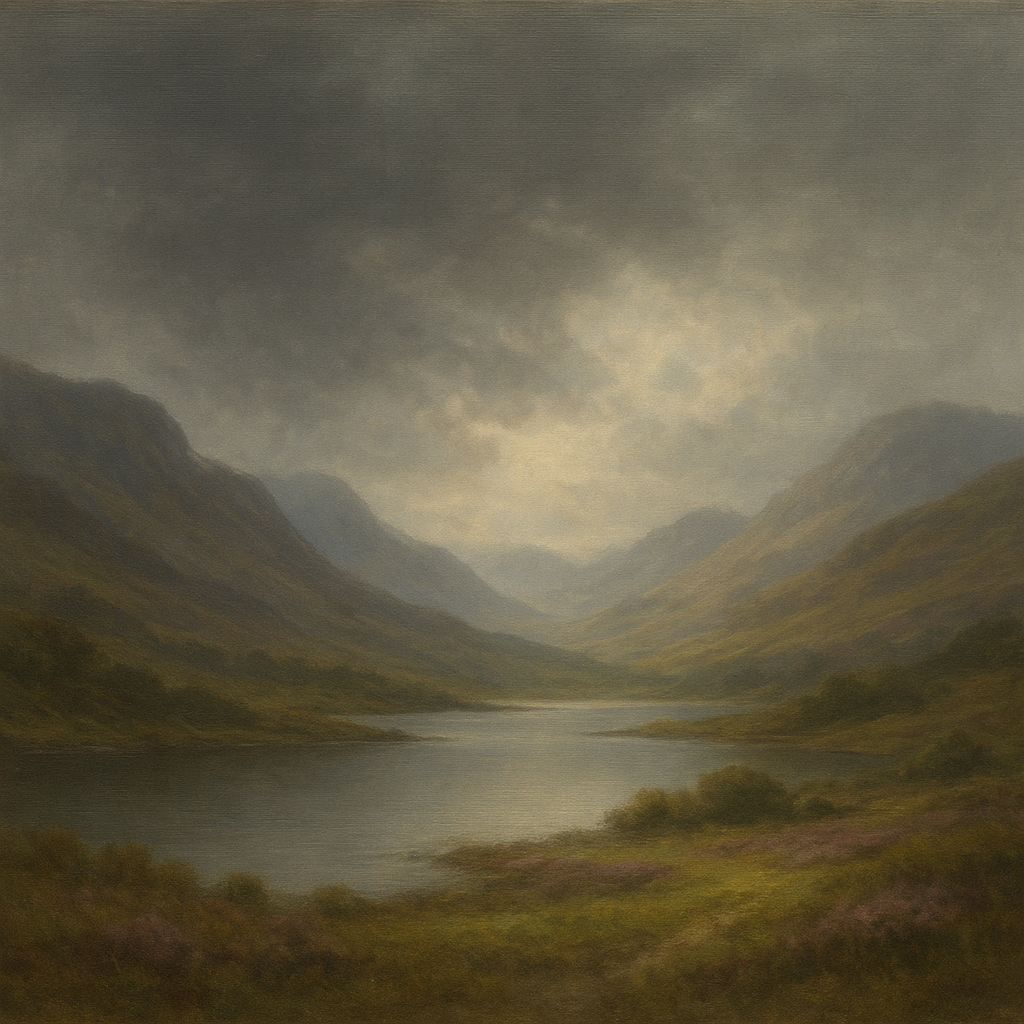 Highland Valley Storm Clearing No. 7 Oil Painting - View 1