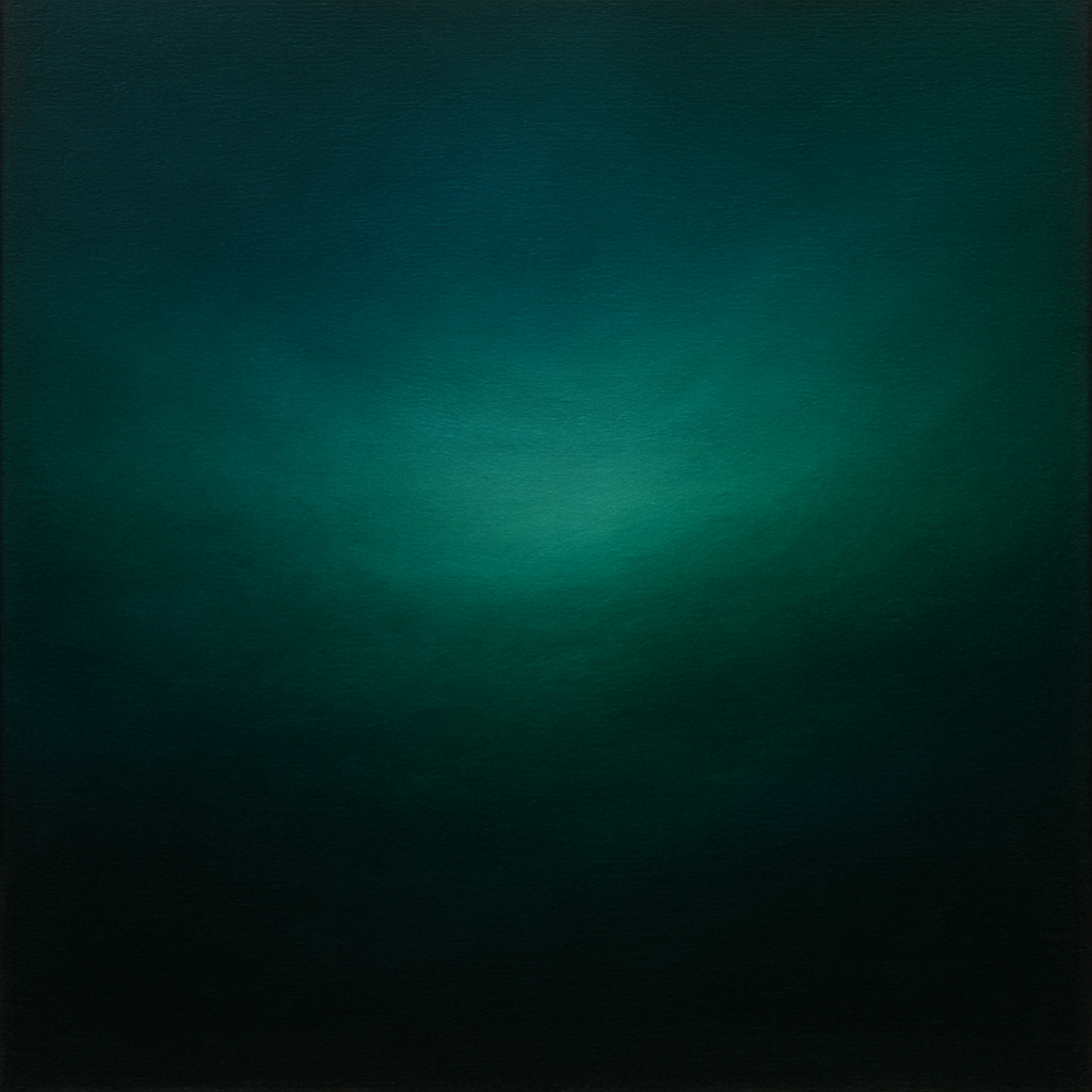 Midnight Teal & Deep Malachite Gradient No. 9 Oil Painting - View 1