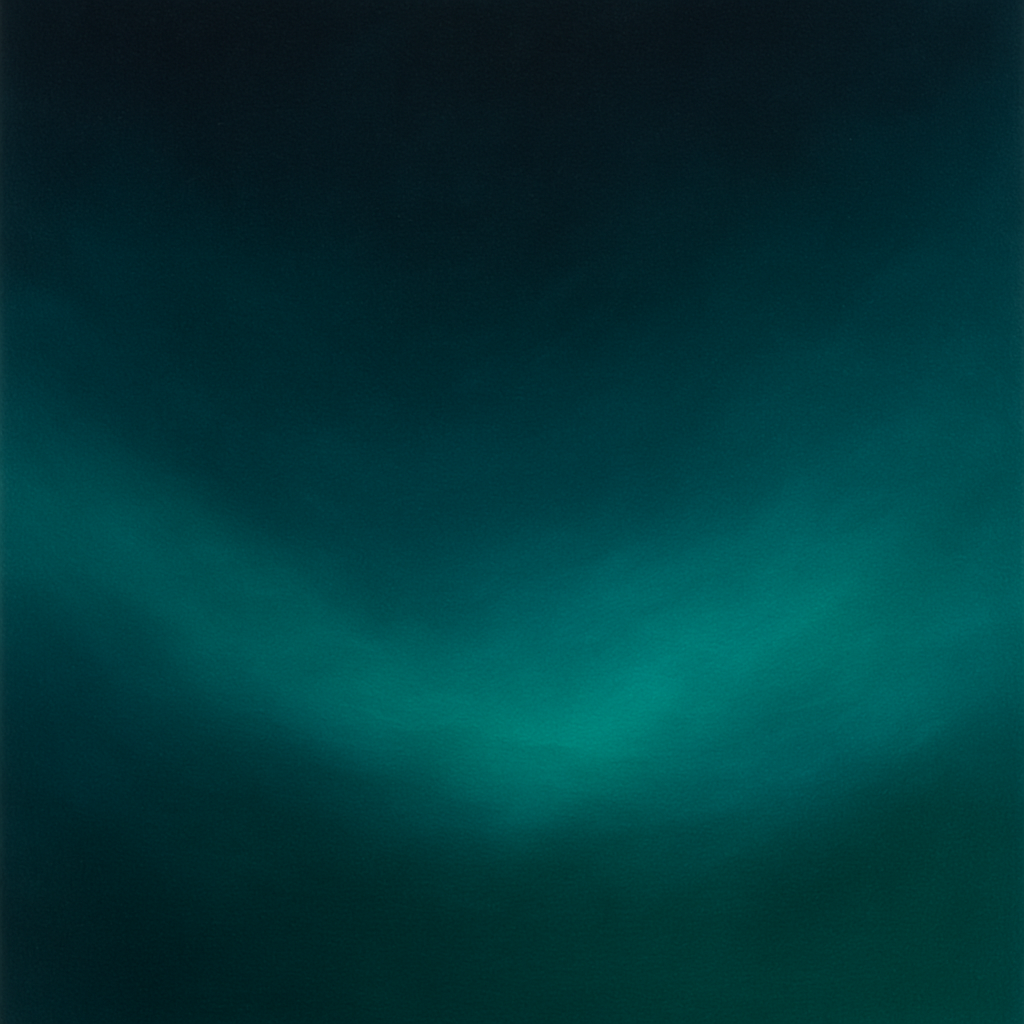 Midnight Teal & Deep Malachite Gradient No. 8 Oil Painting - View 1
