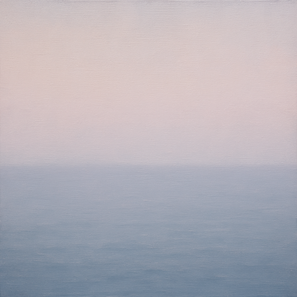 Ethereal Coastal Sea Mist No. 1 - Modern Fine Art Oil Painting - View 1
