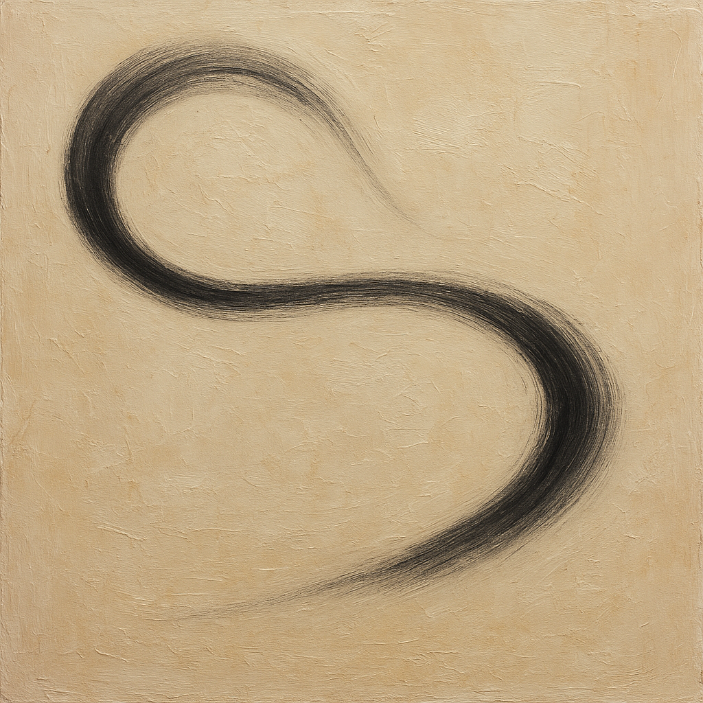 Subtle Linear Flow Minimalist Oil Painting - 100% Hand-Painted Master Oil Painting