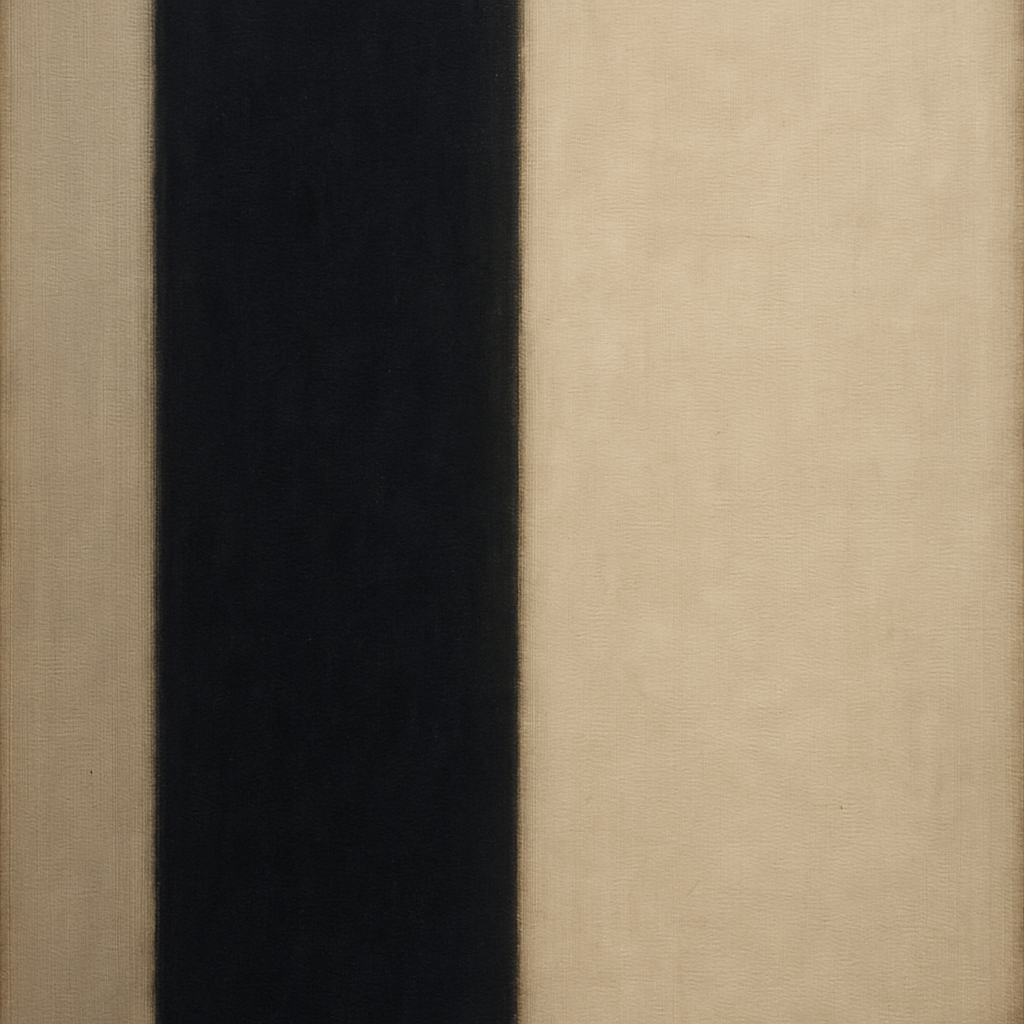 Deep Charcoal & Bone Monolith No. 1 - Modern Fine Art Oil Painting - View 1