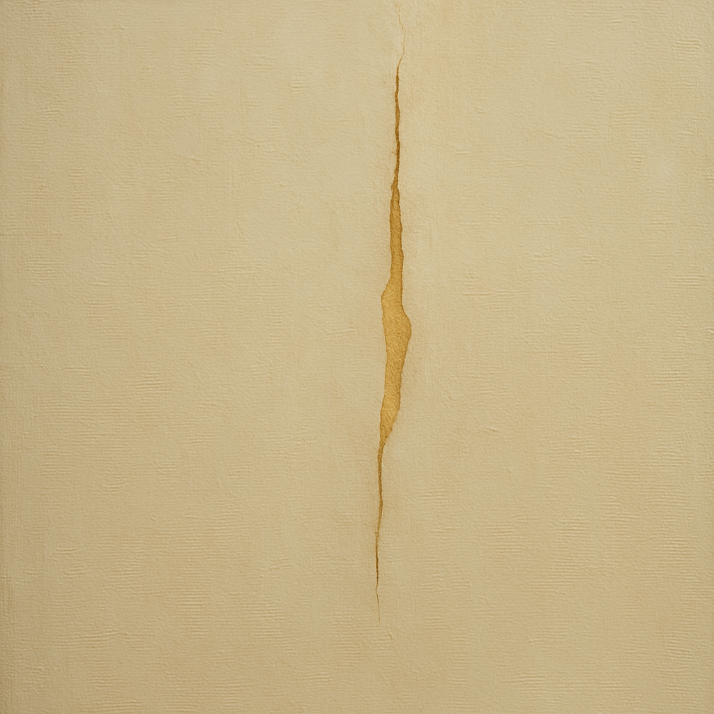 Tactile Stucco & Ochre Rift No. 9 - Modern Fine Art Oil Painting - View 1