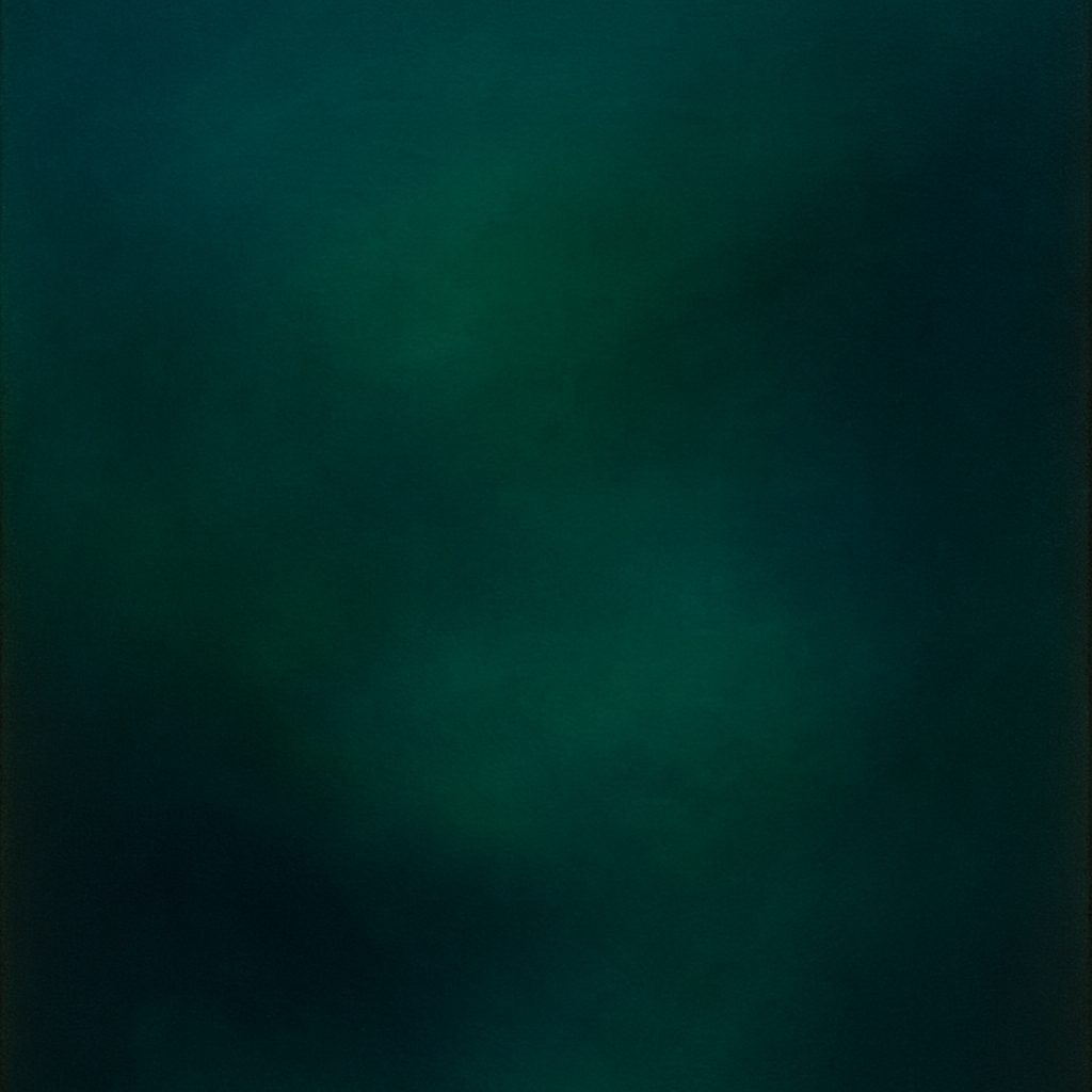 Midnight Teal & Deep Malachite Gradient No. 10 Oil Painting - View 1