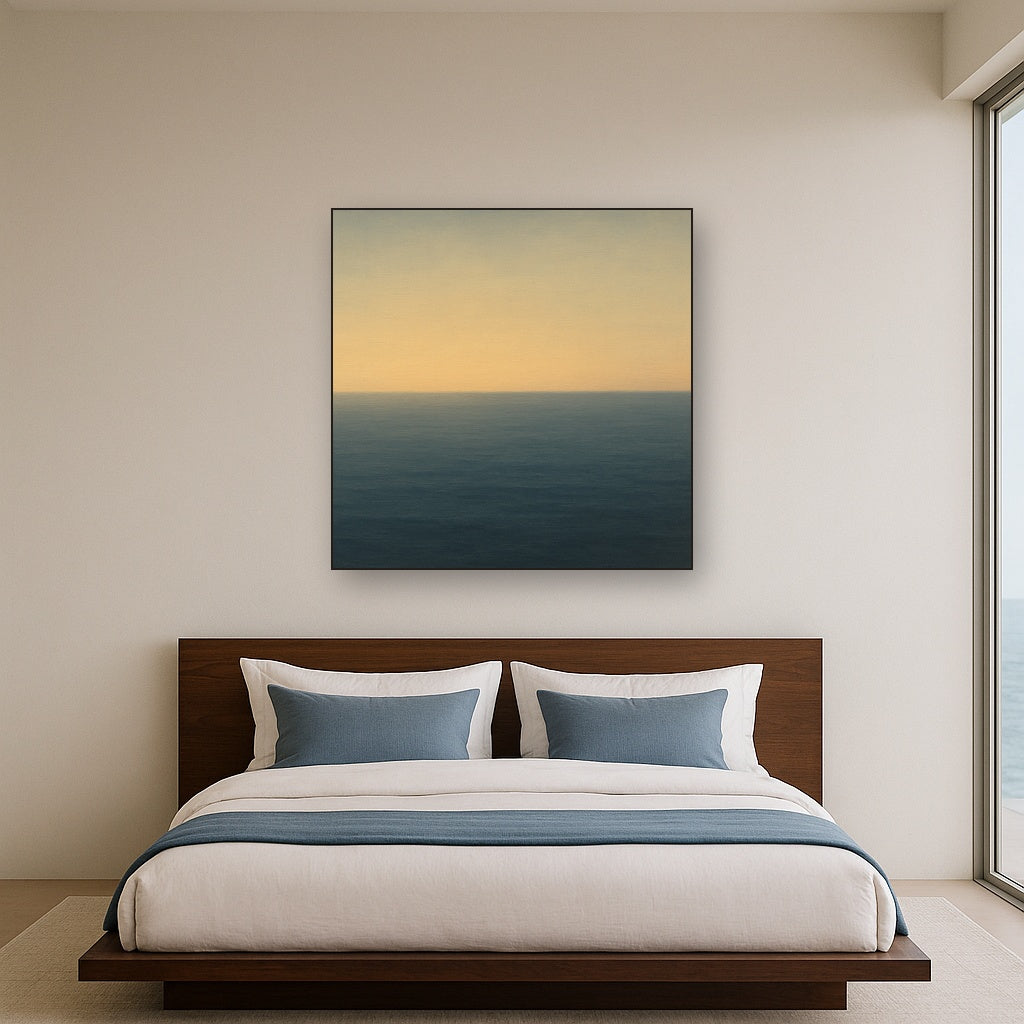 Mediterranean Dawn Horizon No. 6 - Modern Fine Art Oil Painting - View 3