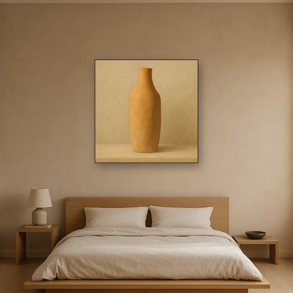 Sculpted Clay Monolith No. 7 - Modern Fine Art Oil Painting - View 3