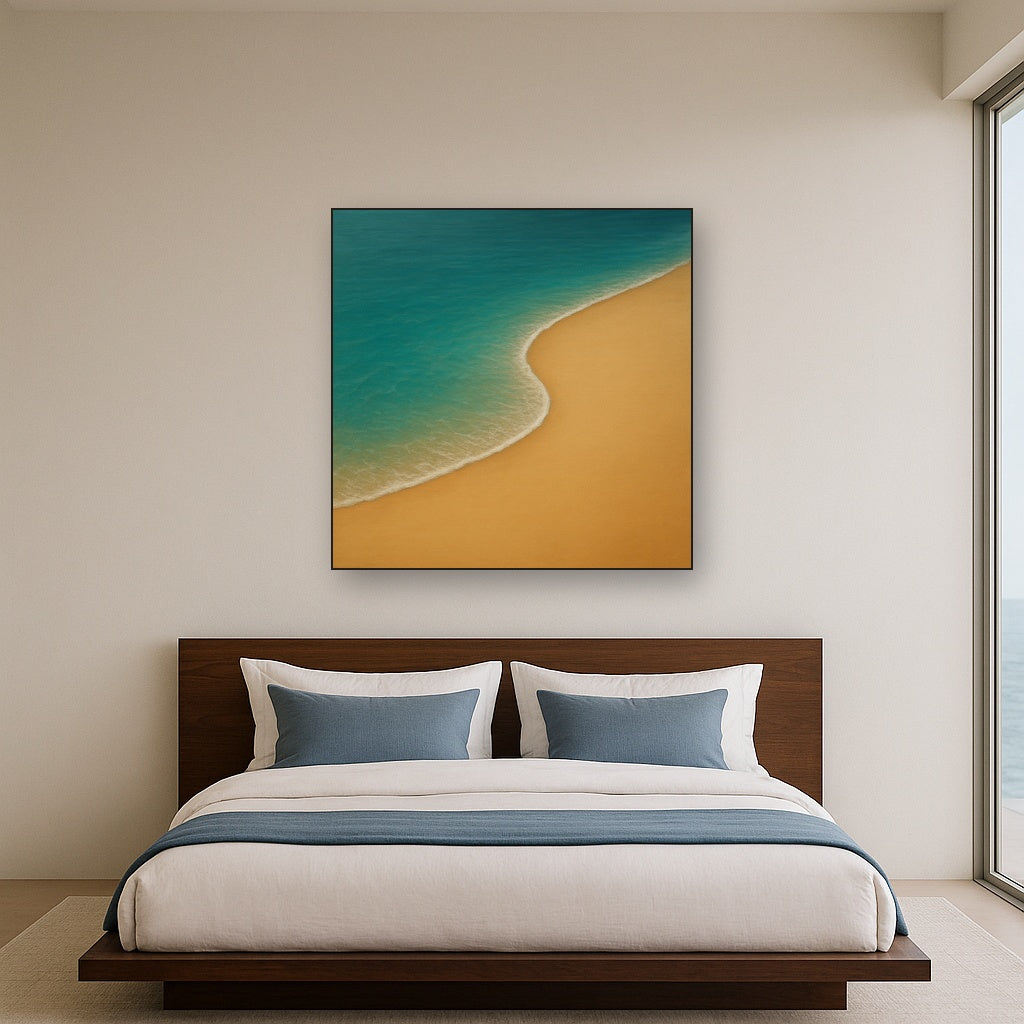 Calm Tide Line & Sand Drift No. 2 - Modern Fine Art Oil Painting - View 3