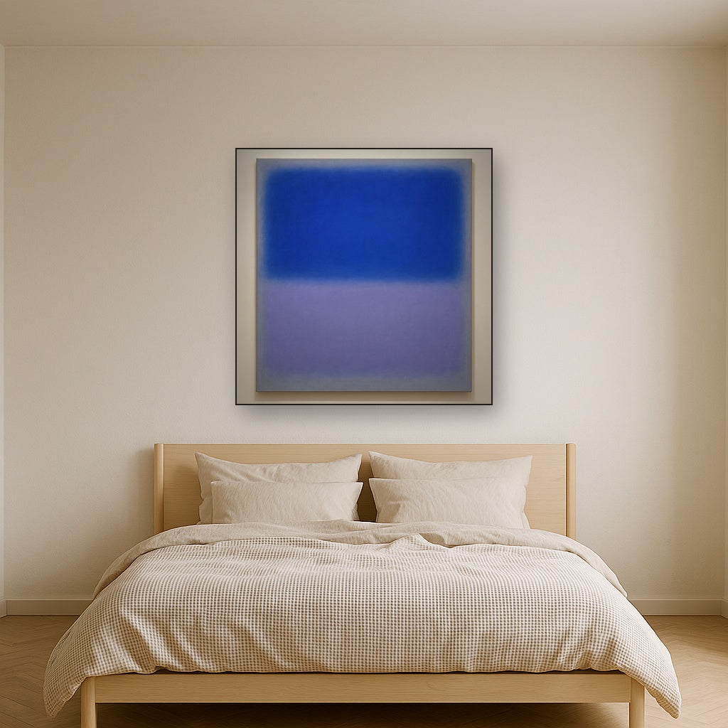 Cobalt Azure & Twilight Lavender Immersion No. 16 Oil Painting - View 3