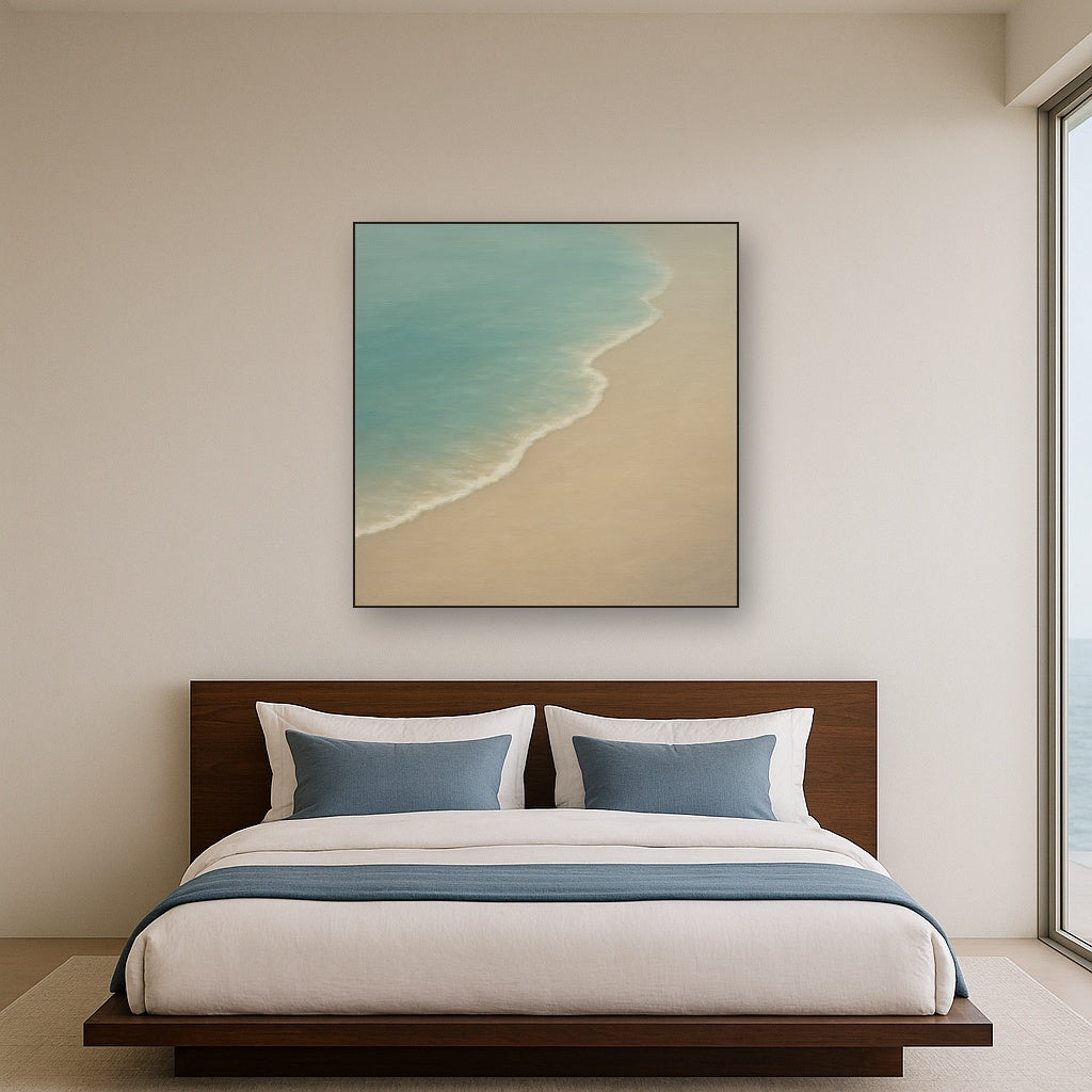 Calm Tide Line & Sand Drift No. 2 - Modern Fine Art Oil Painting - View 3