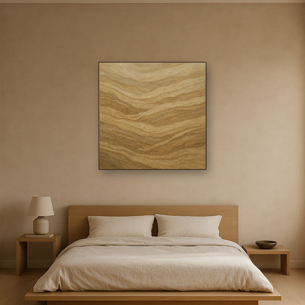 Weathered Mineral Sediments in Warm Ecru No. 28 Oil Painting - View 3
