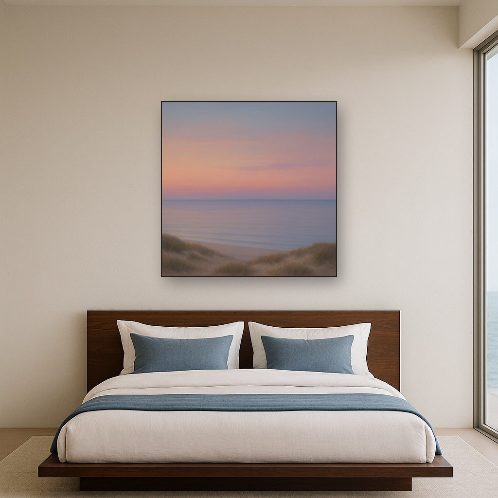Pastel Dusk Horizon over Calm Atlantic Waters No. 20 Oil Painting - View 3