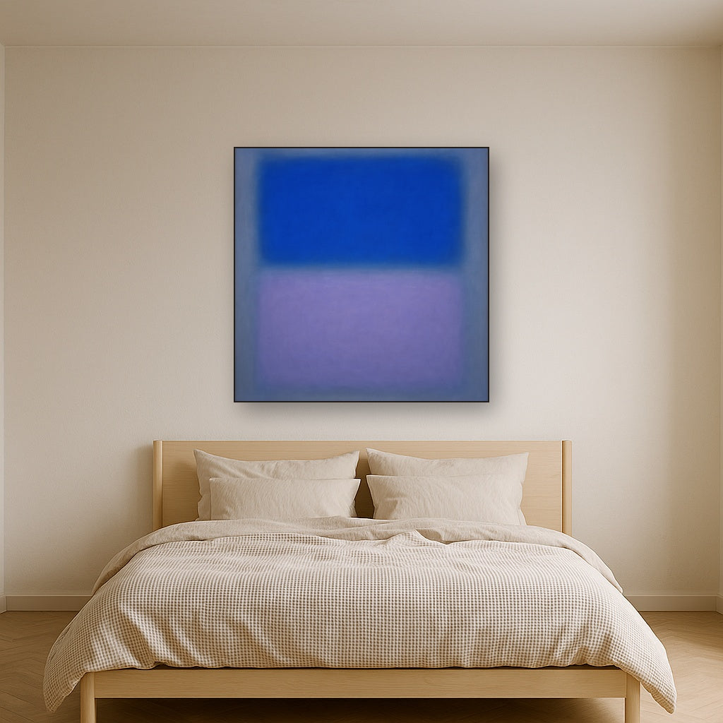 Cobalt Azure & Twilight Lavender Immersion No. 29 Oil Painting - View 3