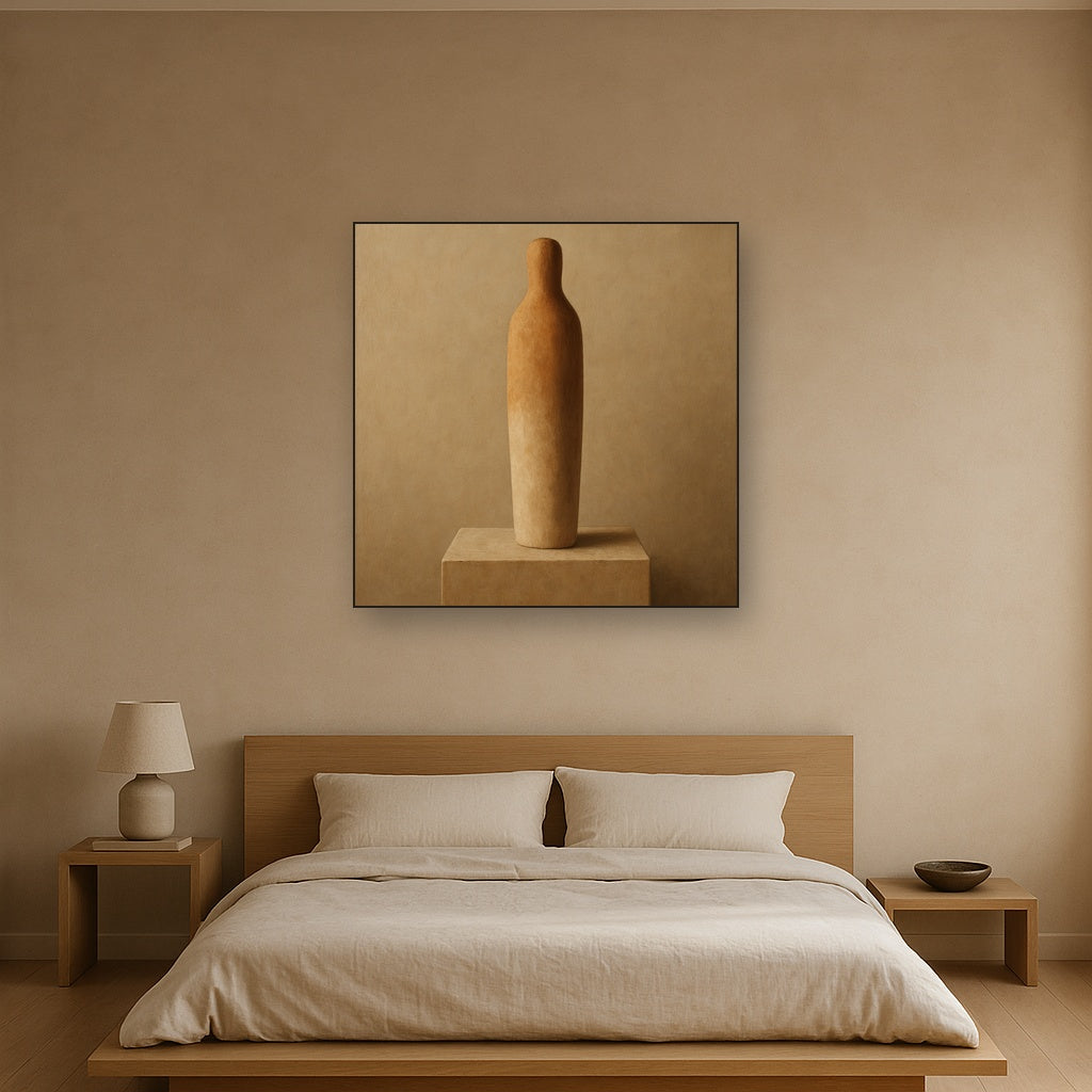 Sculpted Clay Monolith No. 7 - Modern Fine Art Oil Painting - View 3