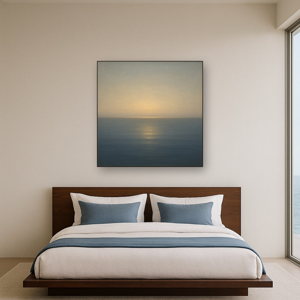 Mediterranean Dawn Horizon No. 6 - Modern Fine Art Oil Painting - View 3