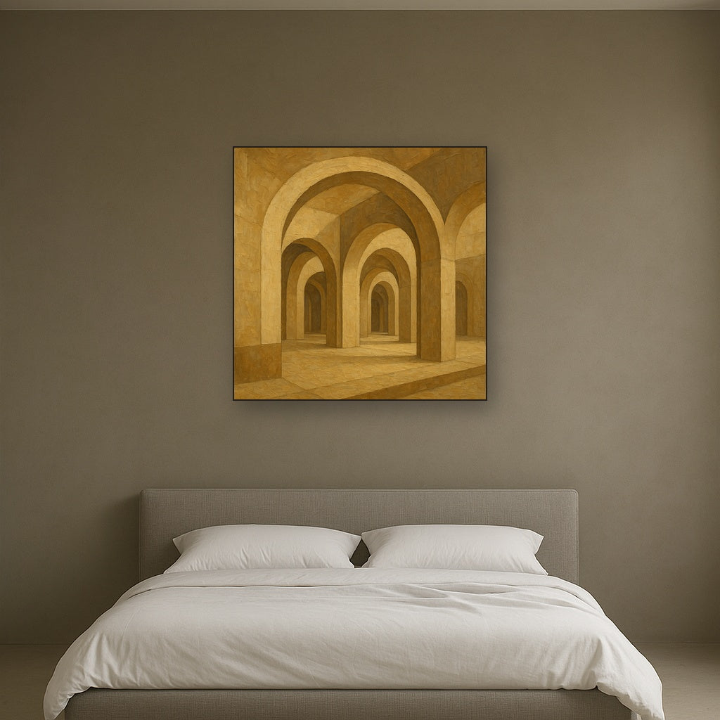 Symphony of Arches Modernist Oil Painting - View 3