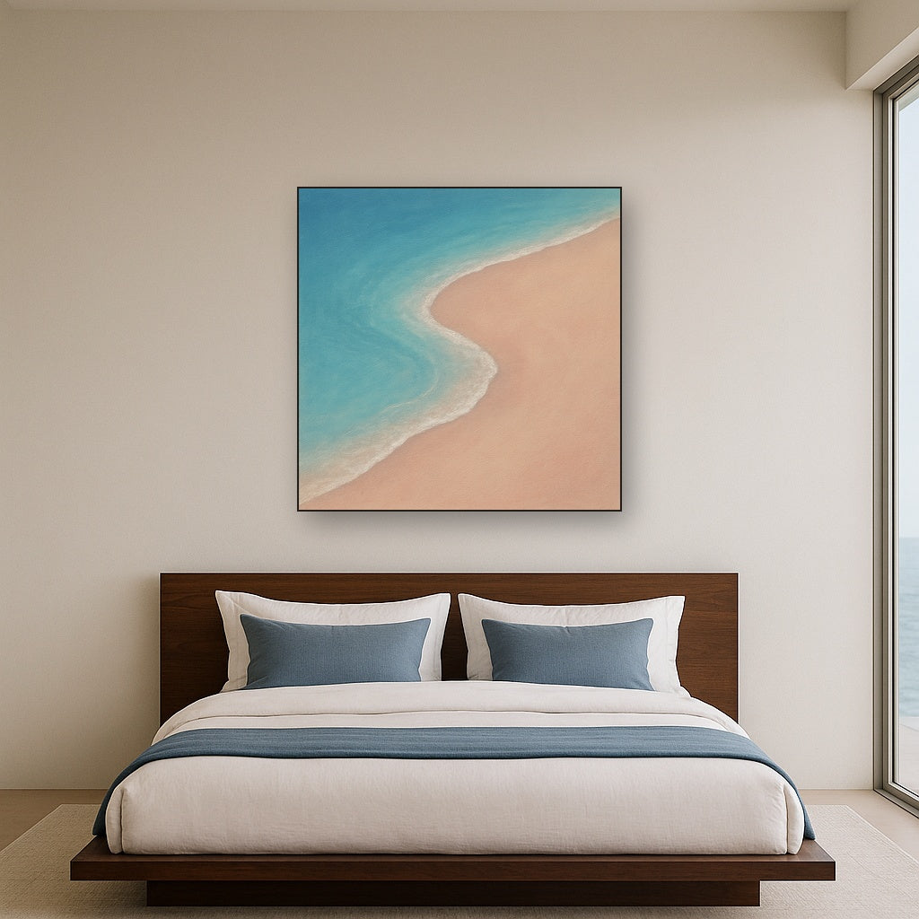 Calm Tide Line & Sand Drift No. 2 - Modern Fine Art Oil Painting - View 3