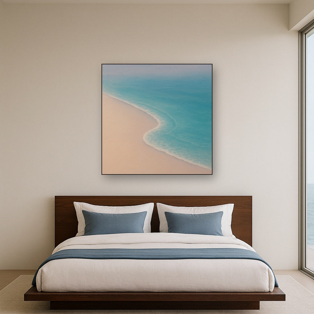Calm Tide Line & Sand Drift No. 2 - Modern Fine Art Oil Painting - View 3