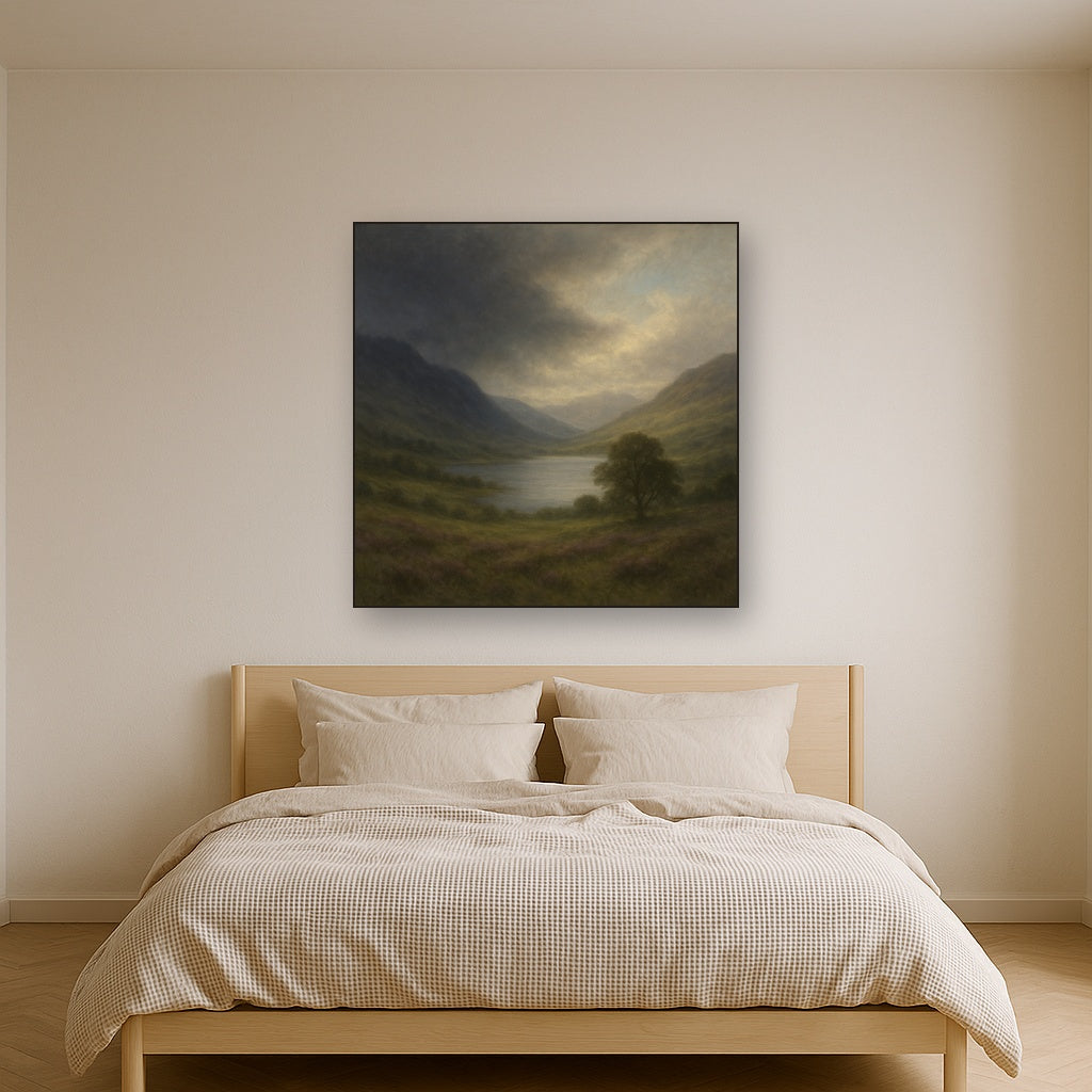 Highland Valley Storm Clearing No. 3 Oil Painting - View 3