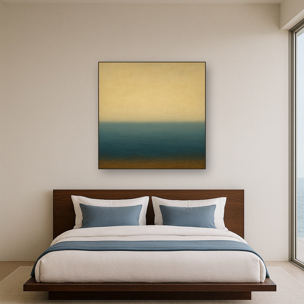 Ethereal Coastal Sea Mist No. 1 - Modern Fine Art Oil Painting - View 3