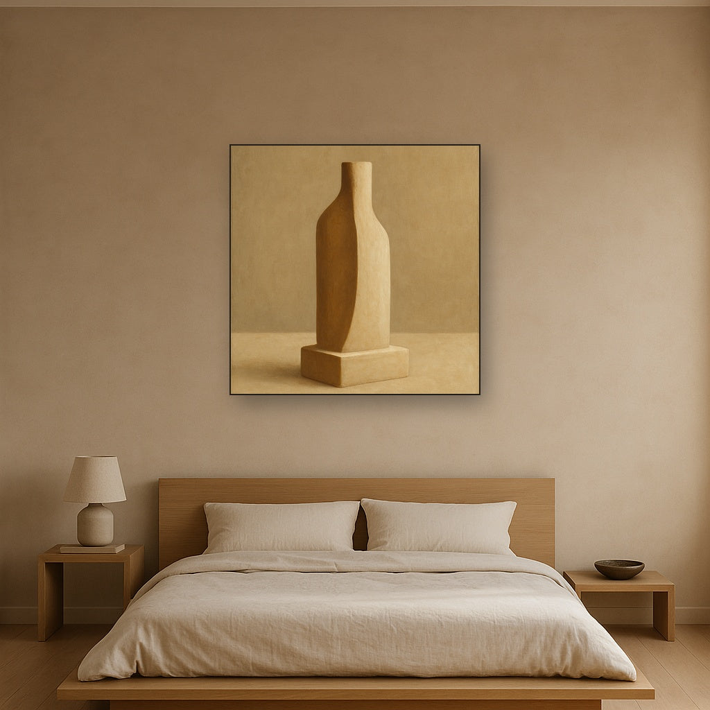Sculpted Clay Monolith No. 7 - Modern Fine Art Oil Painting - View 3