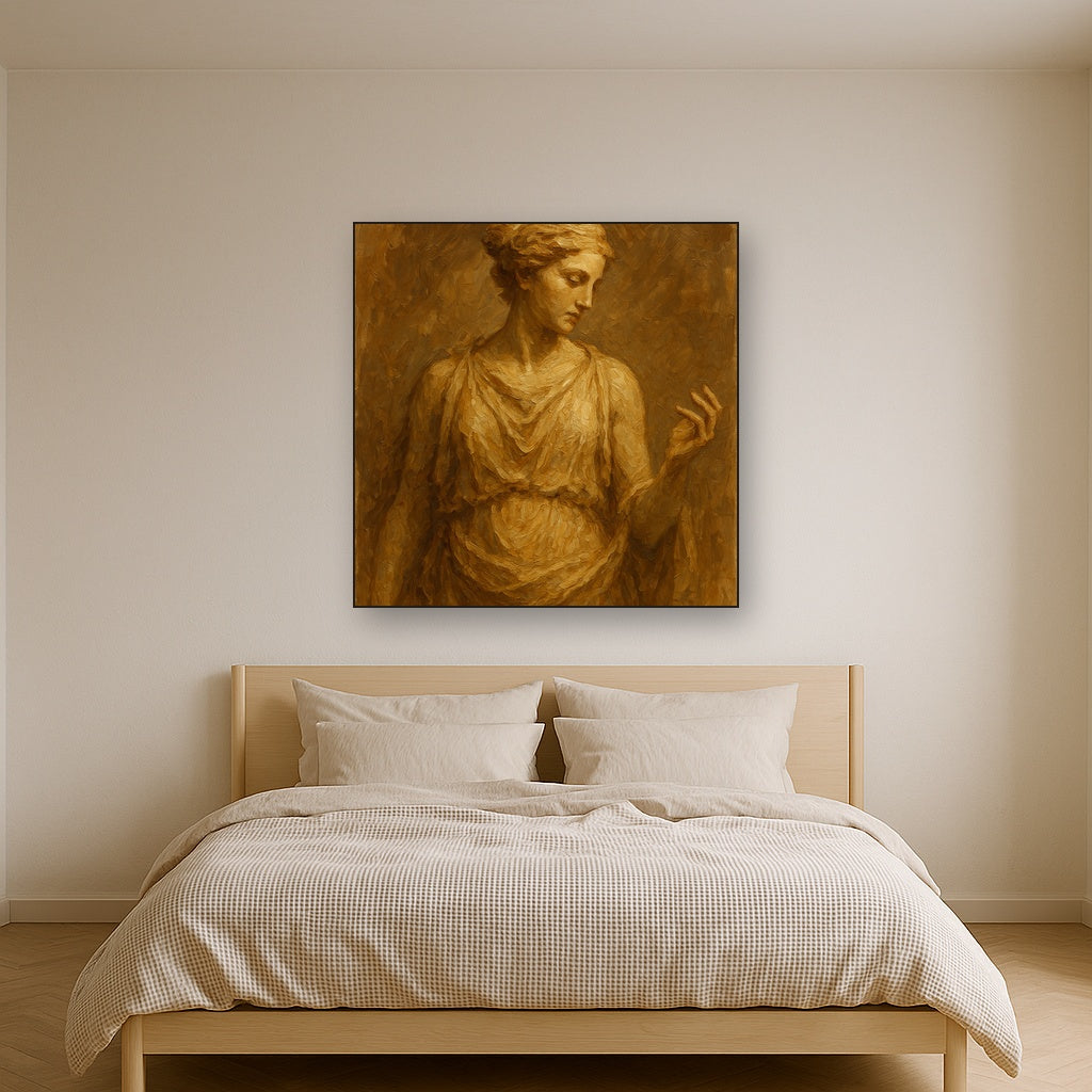Classical Muse Gestural Figurative Oil Painting - View 3