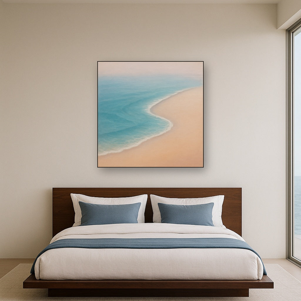 Calm Tide Line & Sand Drift No. 2 - Modern Fine Art Oil Painting - View 3