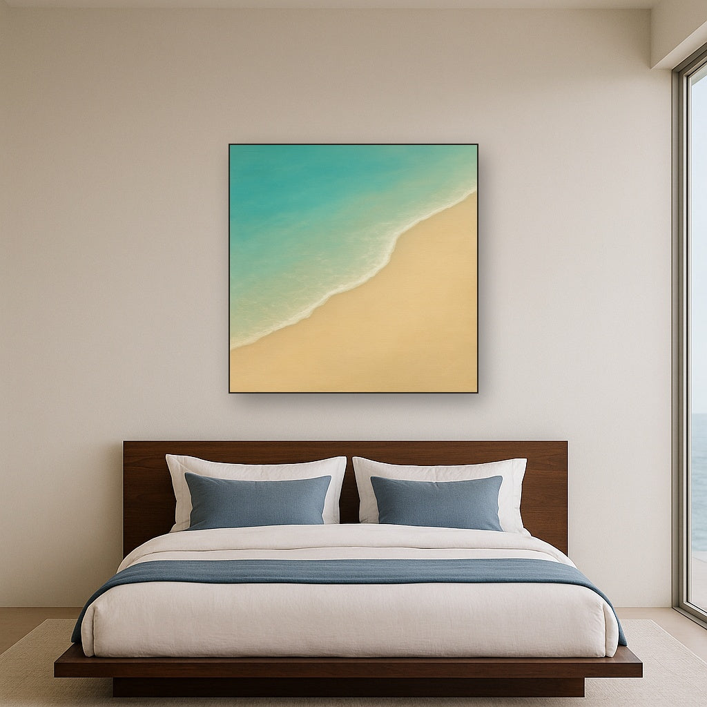 Calm Tide Line & Sand Drift No. 2 - Modern Fine Art Oil Painting - View 3