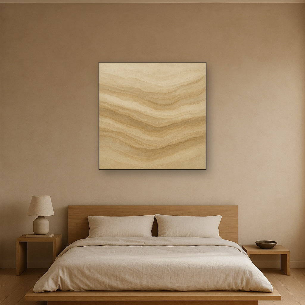 Weathered Mineral Sediments in Warm Ecru No. 30 Oil Painting - View 3