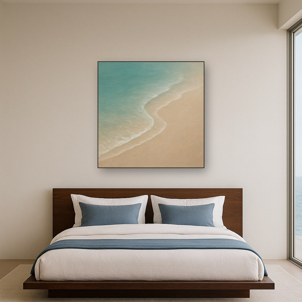 Calm Tide Line & Sand Drift No. 2 - Modern Fine Art Oil Painting - View 3