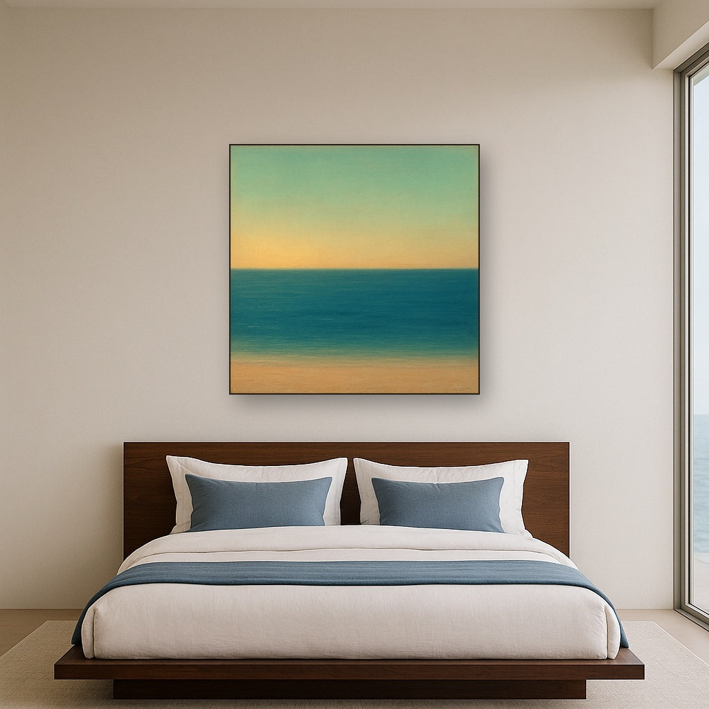 Mediterranean Dawn Horizon No. 6 - Modern Fine Art Oil Painting - View 3
