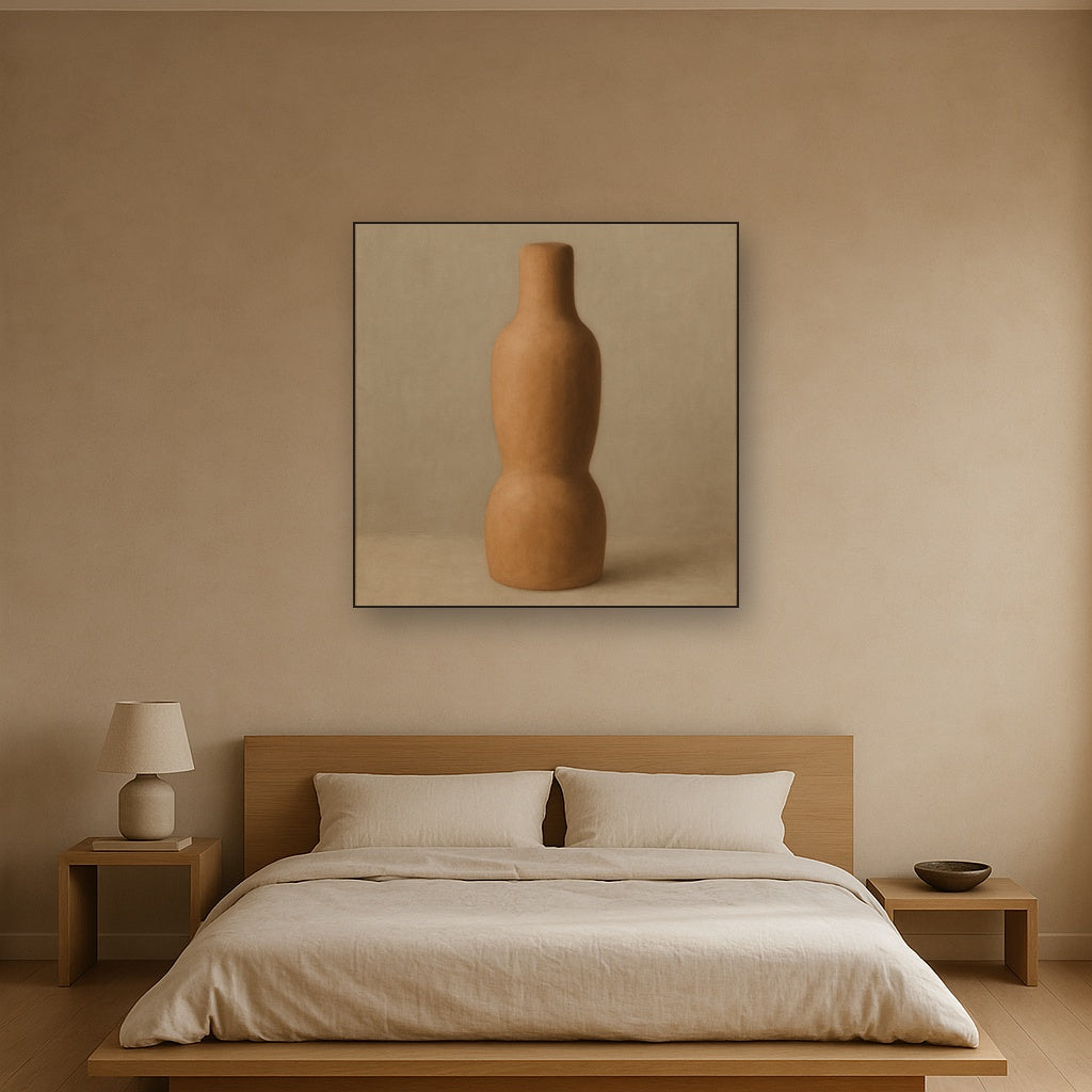 Sculpted Clay Monolith No. 7 - Modern Fine Art Oil Painting - View 3