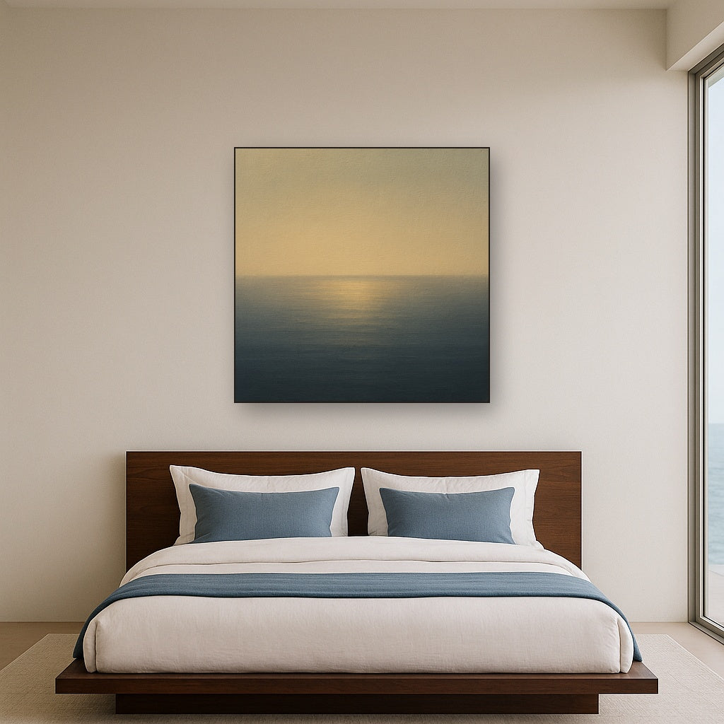 Mediterranean Dawn Horizon No. 6 - Modern Fine Art Oil Painting - View 3