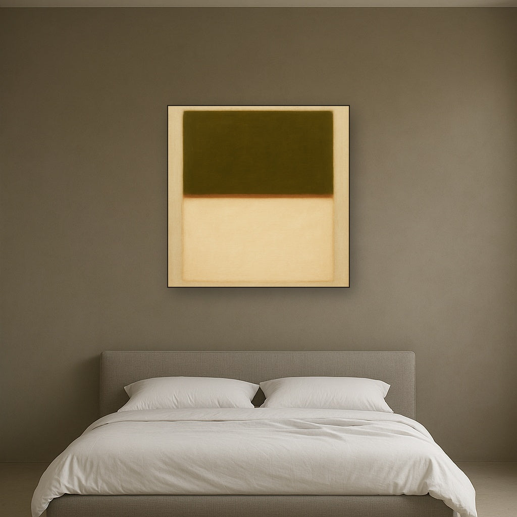 Sage Olive & Alabaster Balance No. 3 - Modern Fine Art Oil Painting - View 3