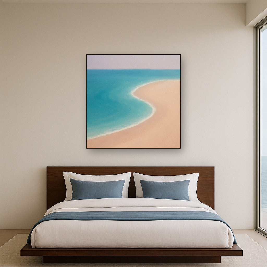 Calm Tide Line & Sand Drift No. 2 - Modern Fine Art Oil Painting - View 3